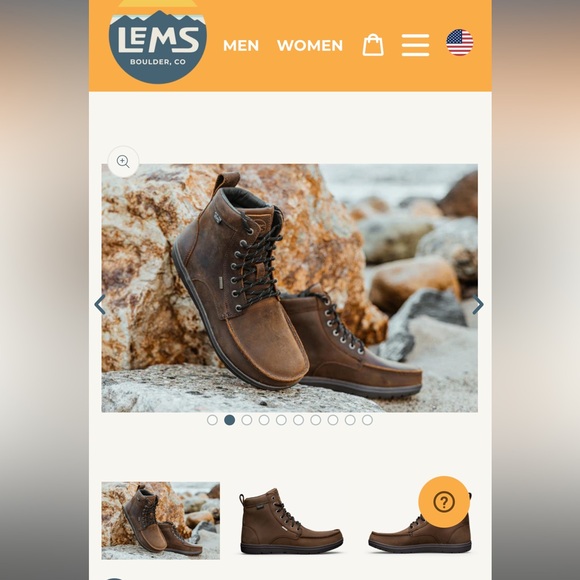 Lems Waterproof Leather Boulder Boot Weathered Unisex Umber Size 9 - Picture 13 of 16